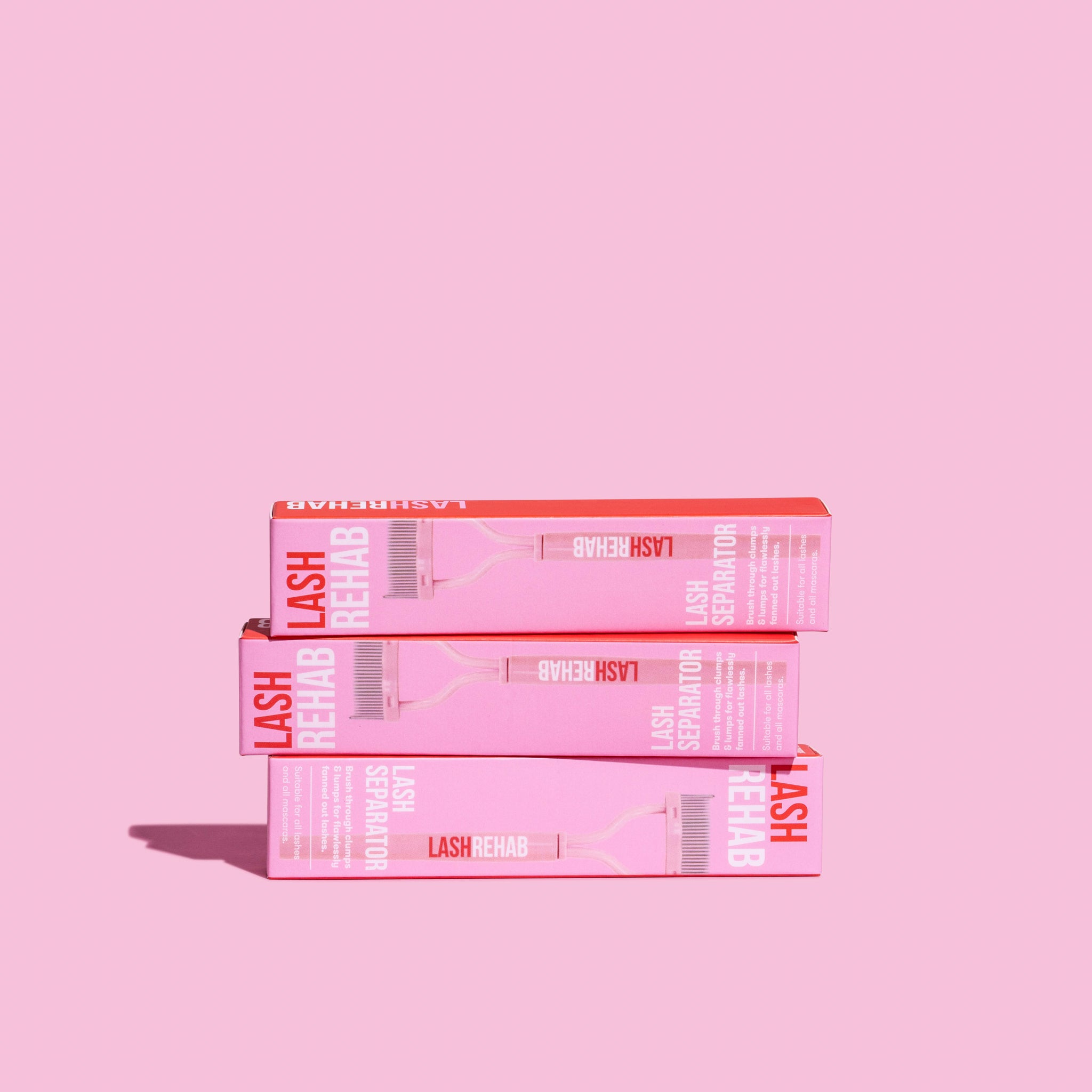 Wholesale lash separator beauty tools by The Lash Rehab, boxed and ready for salons or makeup artists seeking precision lash grooming.